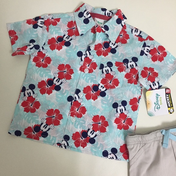 Disney MICKEY mouse set shirt with short - Picture 3 of 6